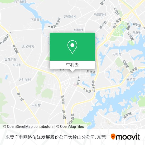东莞广电网络传媒发展股份公司大岭山分公司地图