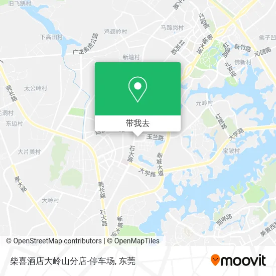柴喜酒店大岭山分店-停车场地图