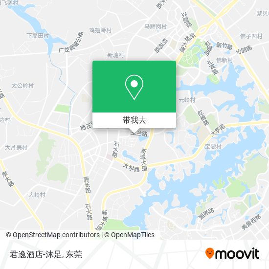 君逸酒店-沐足地图