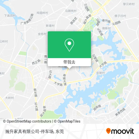 瀚升家具有限公司-停车场地图