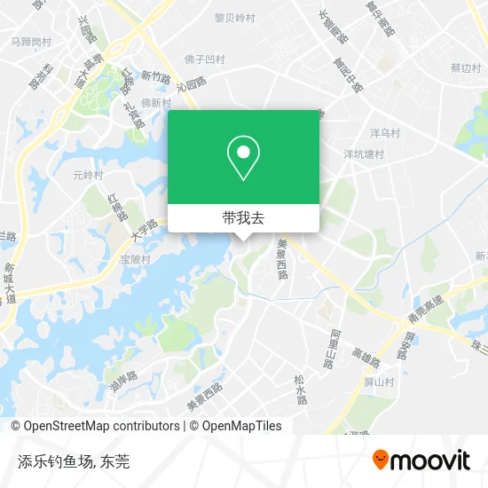 添乐钓鱼场地图