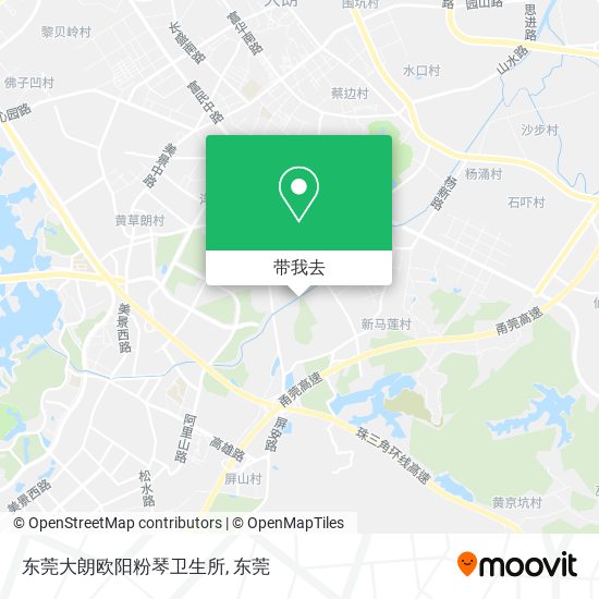 东莞大朗欧阳粉琴卫生所地图