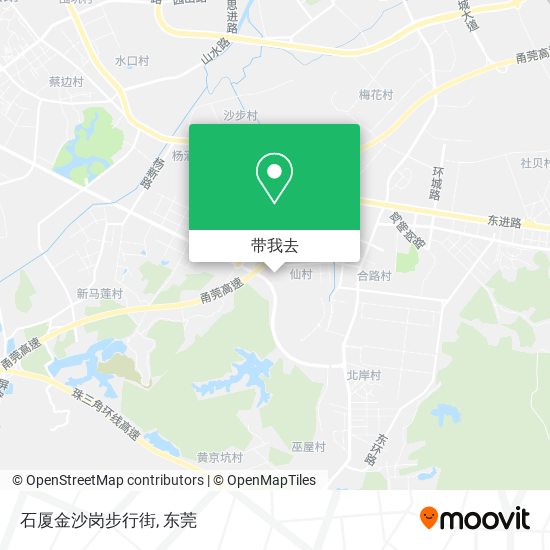 石厦金沙岗步行街地图