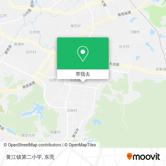 黄江镇第二小学地图