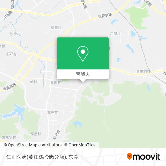 仁正医药(黄江鸡啼岗分店)地图