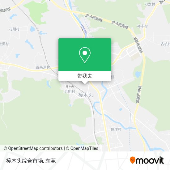 樟木头综合市场地图