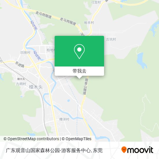 广东观音山国家森林公园-游客服务中心地图