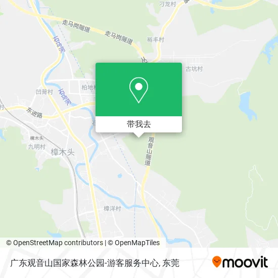 广东观音山国家森林公园-游客服务中心地图