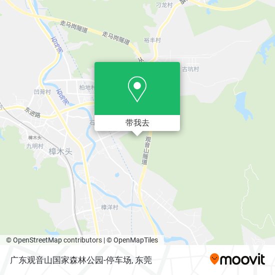 广东观音山国家森林公园-停车场地图