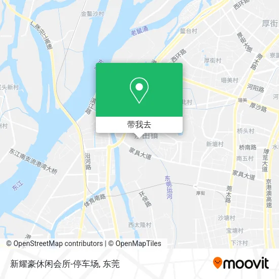 新耀豪休闲会所-停车场地图