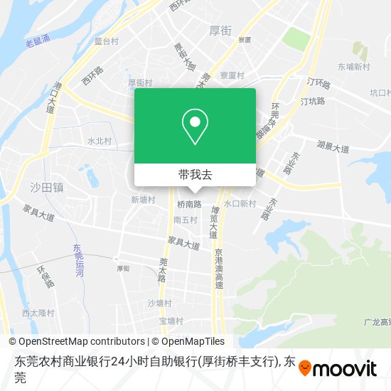 东莞农村商业银行24小时自助银行(厚街桥丰支行)地图