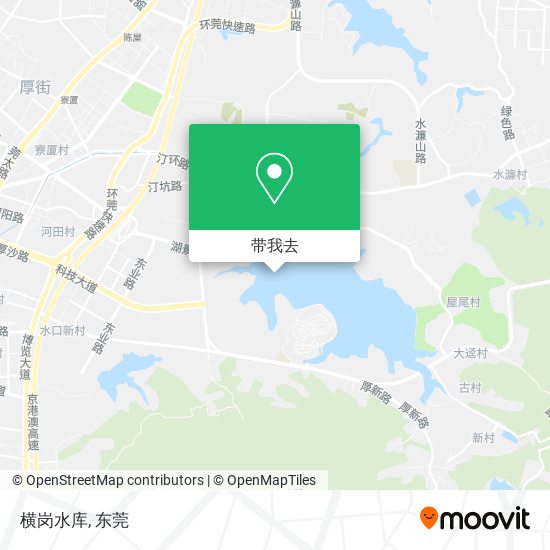 横岗水库地图