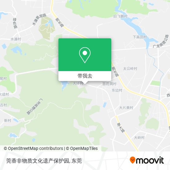 莞香非物质文化遗产保护园地图