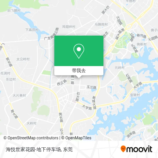 海悦世家花园-地下停车场地图