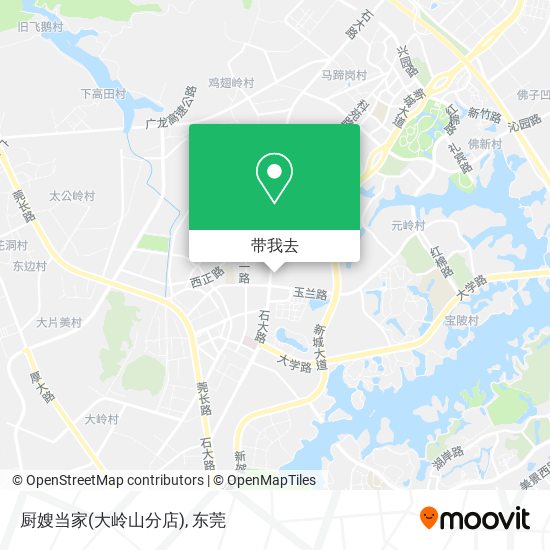 厨嫂当家(大岭山分店)地图