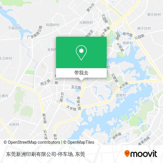 东莞新洲印刷有限公司-停车场地图
