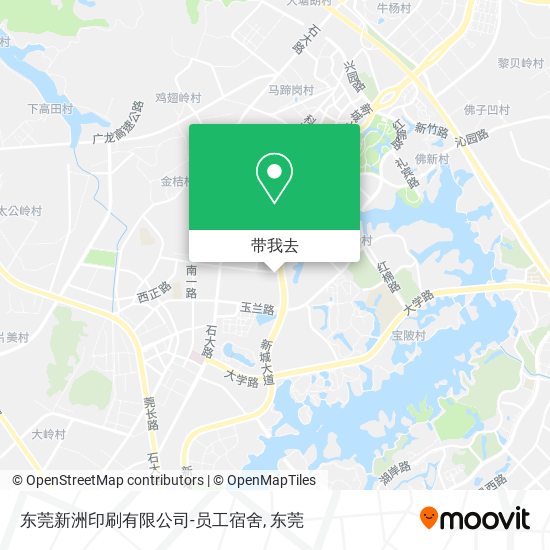 东莞新洲印刷有限公司-员工宿舍地图