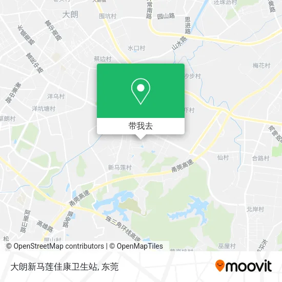 大朗新马莲佳康卫生站地图