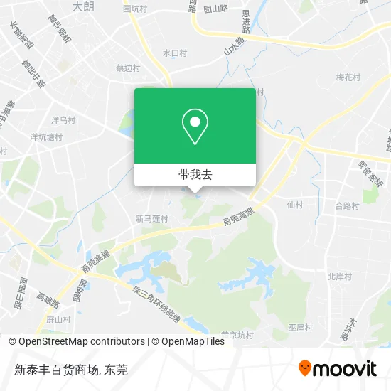 新泰丰百货商场地图