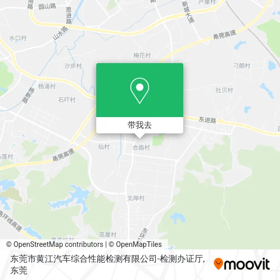 东莞市黄江汽车综合性能检测有限公司-检测办证厅地图