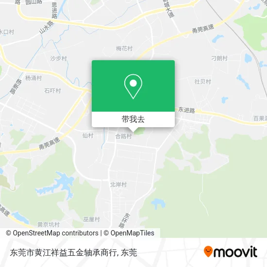 东莞市黄江祥益五金轴承商行地图