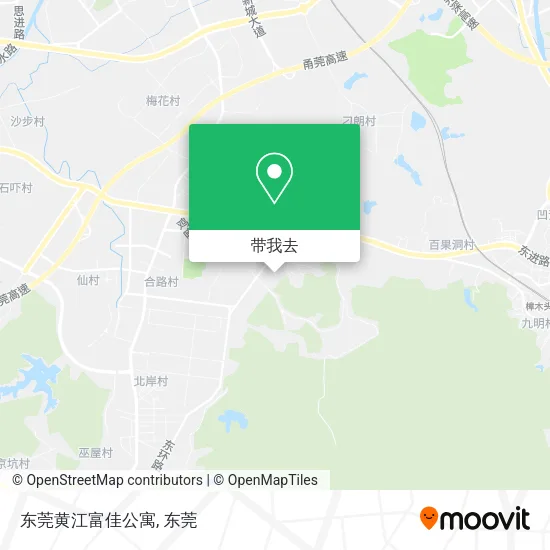 东莞黄江富佳公寓地图