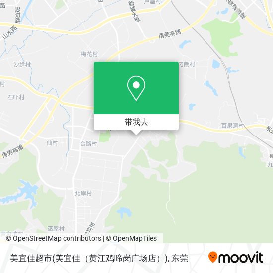 美宜佳超市(美宜佳（黄江鸡啼岗广场店）)地图