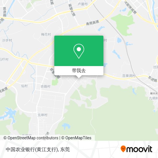 中国农业银行(黄江支行)地图