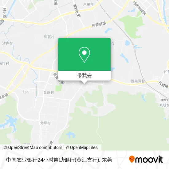中国农业银行24小时自助银行(黄江支行)地图