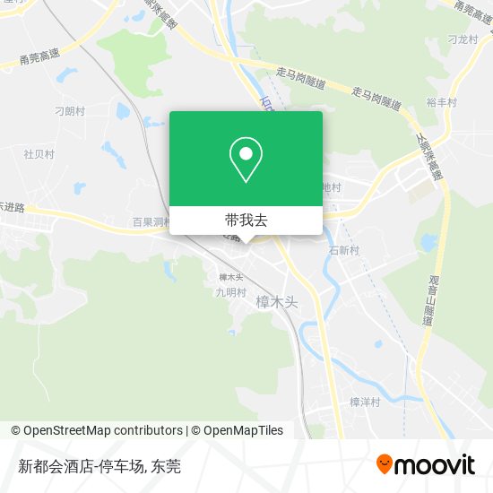 新都会酒店-停车场地图