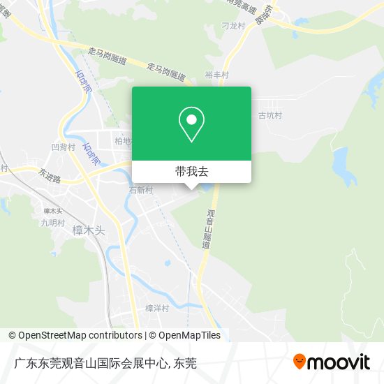 广东东莞观音山国际会展中心地图