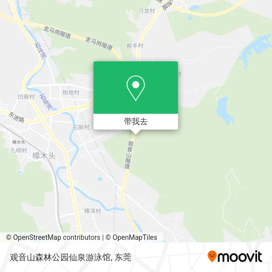 观音山森林公园仙泉游泳馆地图