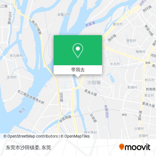 东莞市沙田镇委地图
