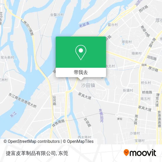 捷富皮革制品有限公司地图
