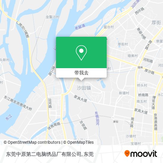 东莞中原第二电脑绣品厂有限公司地图