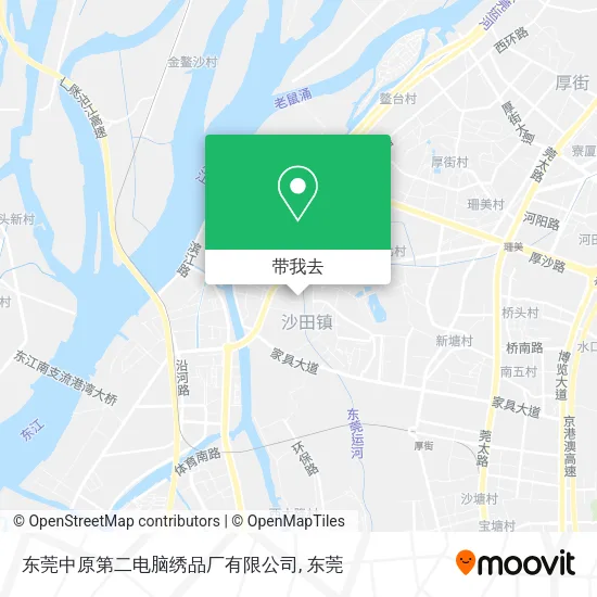 东莞中原第二电脑绣品厂有限公司地图