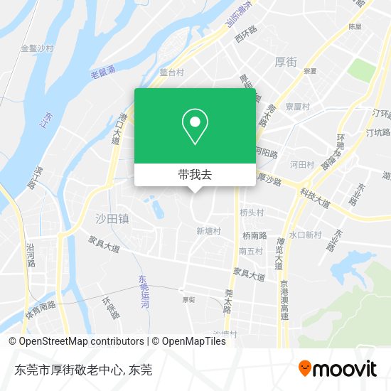 东莞市厚街敬老中心地图