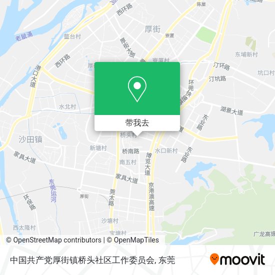 中国共产党厚街镇桥头社区工作委员会地图
