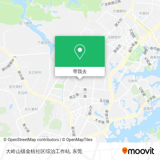 大岭山镇金桔社区综治工作站地图