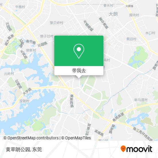 黄草朗公园地图