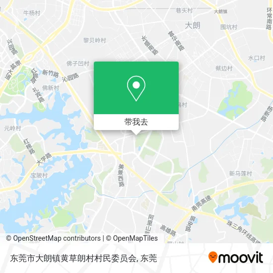 东莞市大朗镇黄草朗村村民委员会地图