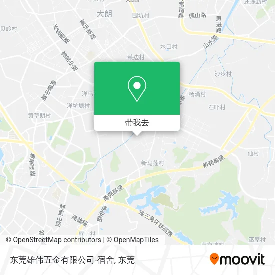 东莞雄伟五金有限公司-宿舍地图