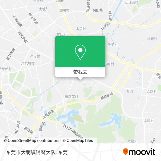 东莞市大朗镇辅警大队地图