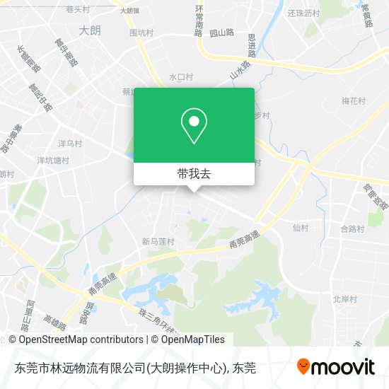 东莞市林远物流有限公司(大朗操作中心)地图
