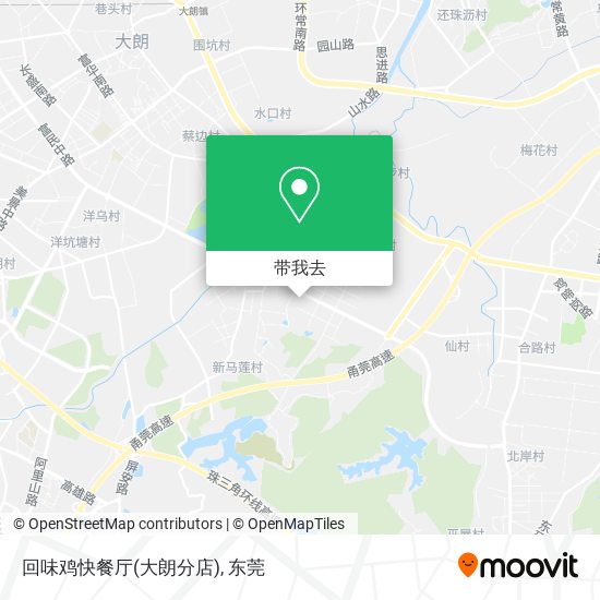 回味鸡快餐厅(大朗分店)地图