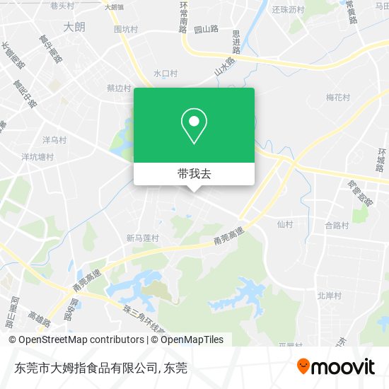 东莞市大姆指食品有限公司地图