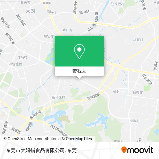 东莞市大姆指食品有限公司地图
