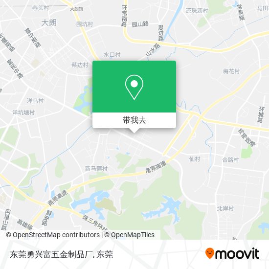 东莞勇兴富五金制品厂地图