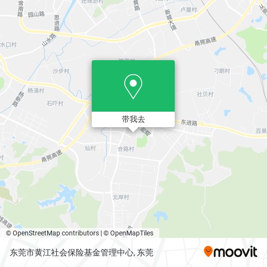 东莞市黄江社会保险基金管理中心地图