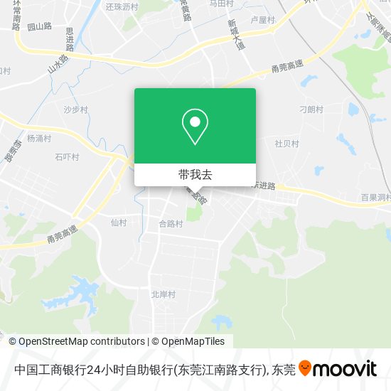 中国工商银行24小时自助银行(东莞江南路支行)地图